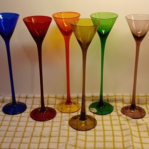 Vintage fancy cordial glasses